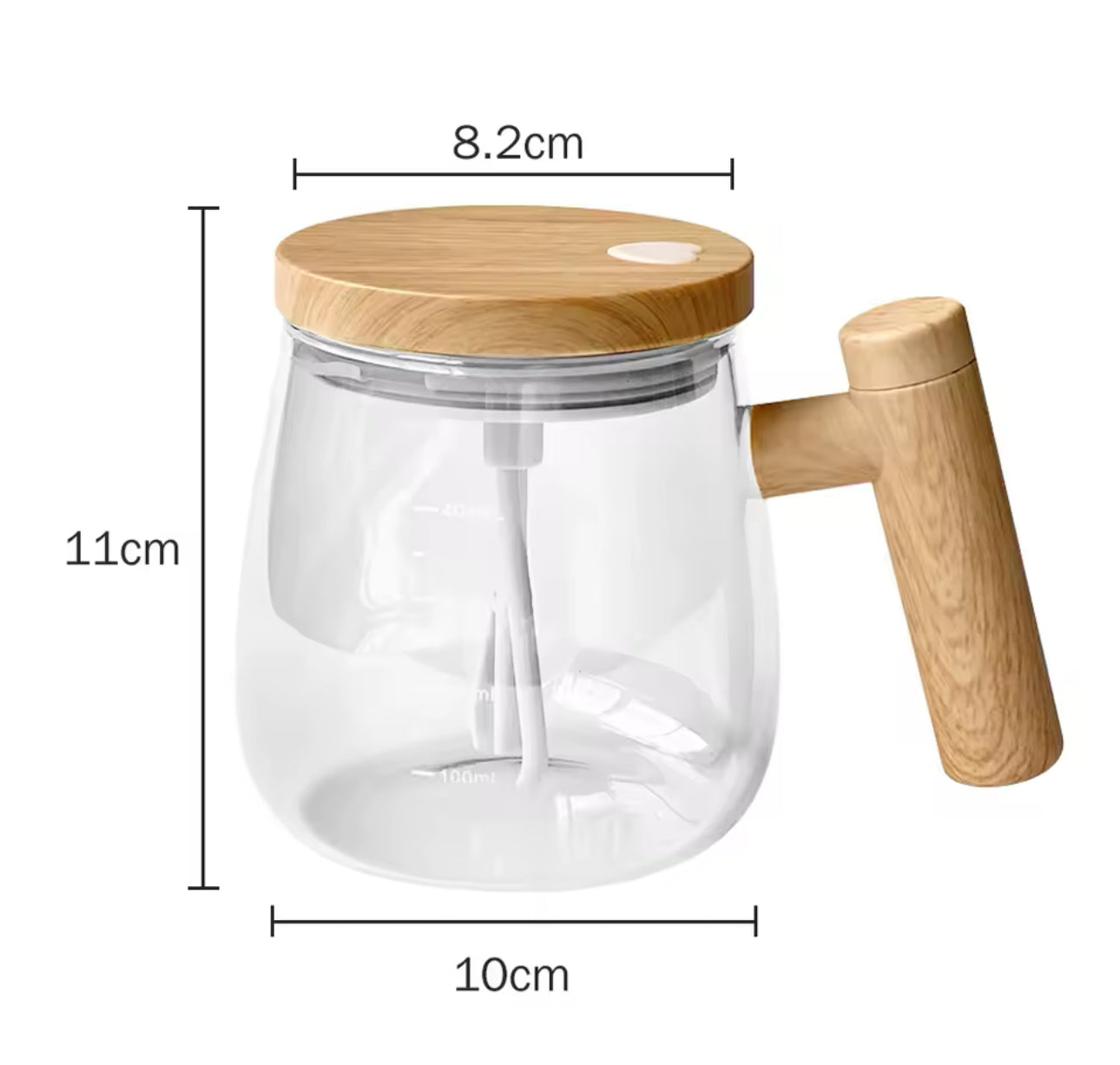 Vaso mezclador de vidrio