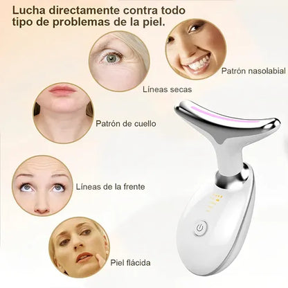 Masajeador Facial con luz pulsada